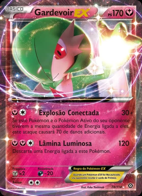Gardevoir EX — Cerco de Vapor 78 Portuguese Pokémon card