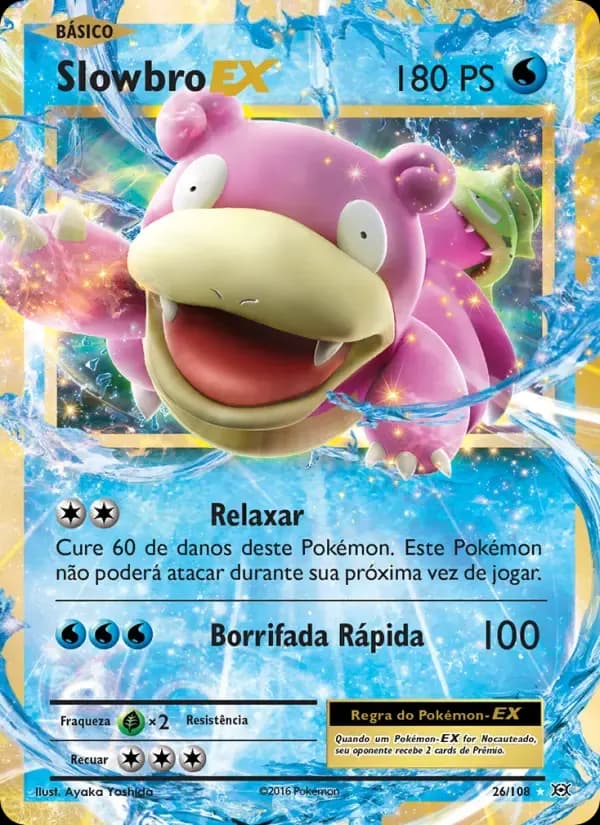 Slowbro EX — Evoluções 26 Portuguese Pokémon card