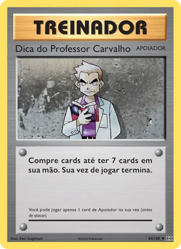Dica do Professor Carvalho — Evoluções 84 Portuguese Pokémon card