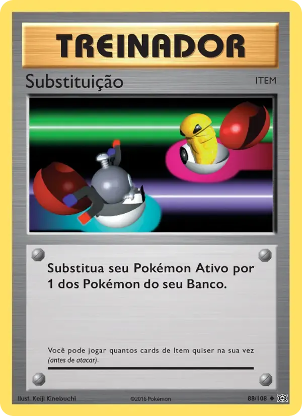 Substituição — Evoluções 88 Portuguese Pokémon card