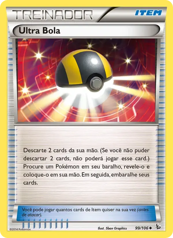 Ultra Bola — Flash de Fogo 99 Portuguese Pokémon card