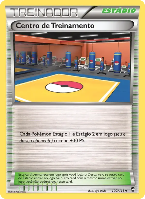 Centro de Treinamento — Punhos Furiosos 102 Portuguese Pokémon card