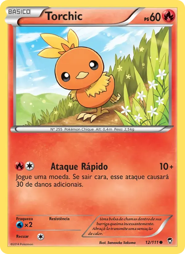 Torchic — Punhos Furiosos 12 Portuguese Pokémon card