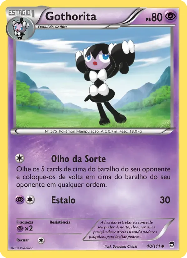 Gothorita — Punhos Furiosos 40 Portuguese Pokémon card