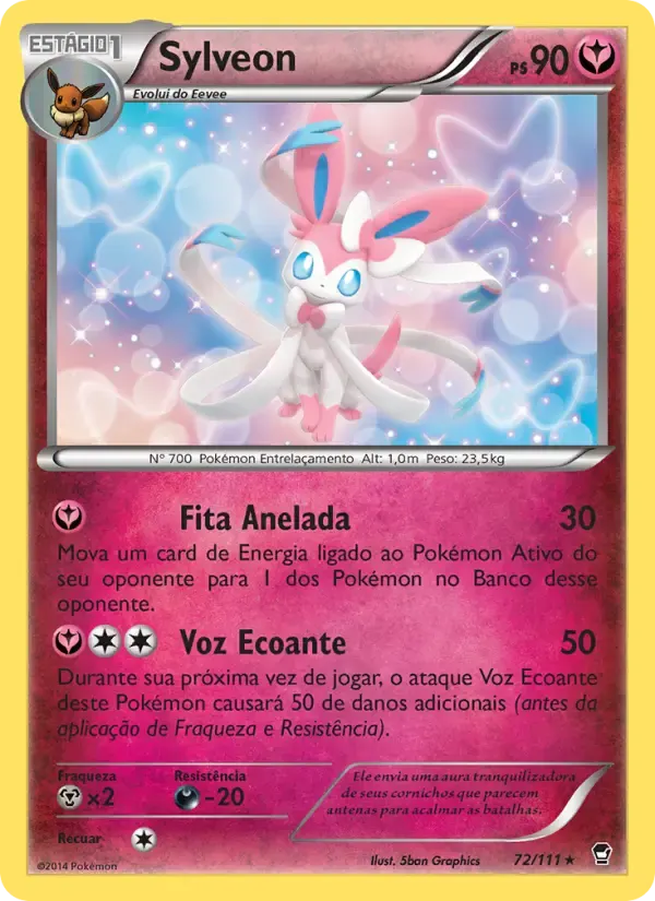 Sylveon — Punhos Furiosos 72 Portuguese Pokémon card