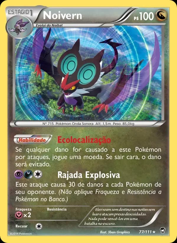 Noivern — Punhos Furiosos 77 Portuguese Pokémon card