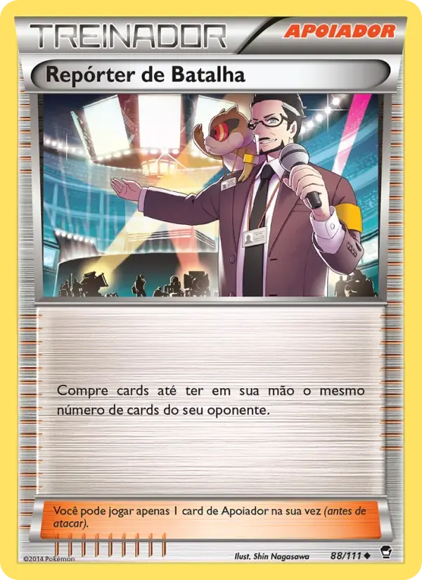 Repórter de Batalha — Punhos Furiosos 88 Portuguese Pokémon card