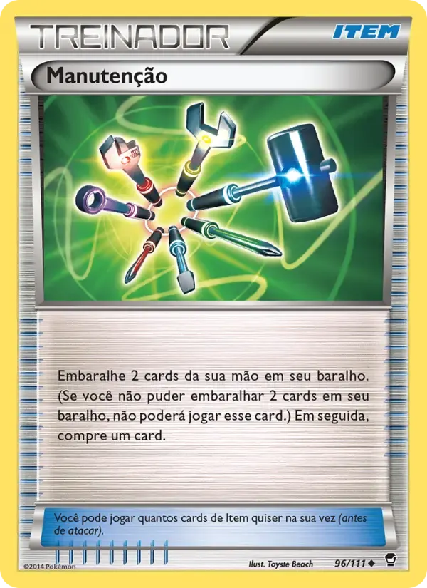 Manutenção — Punhos Furiosos 96 Portuguese Pokémon card