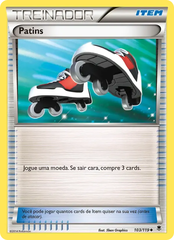 Patins — Força Fantasma 103 Portuguese Pokémon card