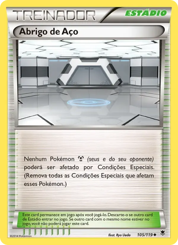 Abrigo de Aço — Força Fantasma 105 Portuguese Pokémon card