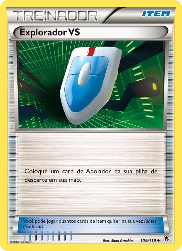Explorador VS — Força Fantasma 109 Portuguese Pokémon card