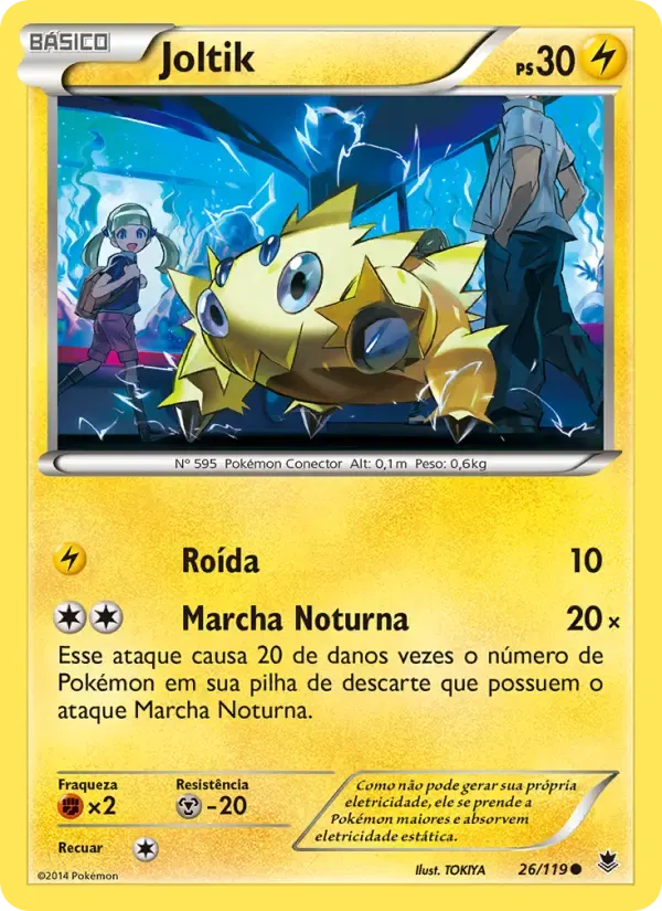Joltik — Força Fantasma 26 Portuguese Pokémon card