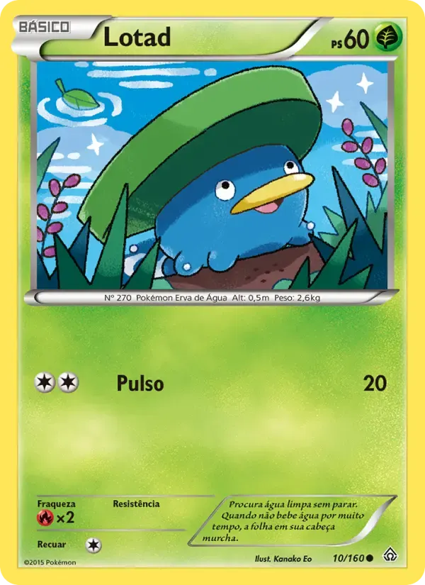 Lotad — Conflito Primitivo 10 Portuguese Pokémon card