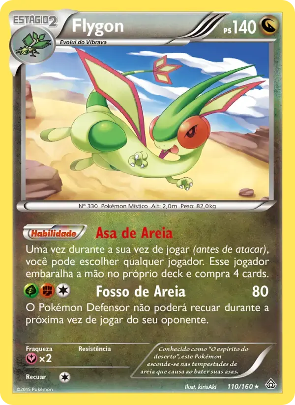 Flygon — Conflito Primitivo 110 Portuguese Pokémon card