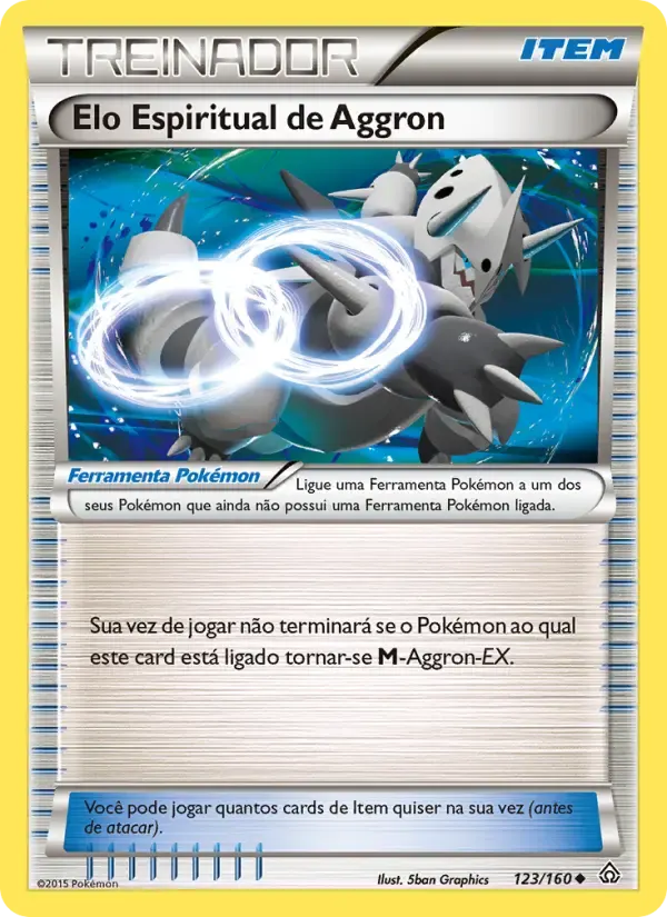 Elo Espiritual de Aggron — Conflito Primitivo 123 Portuguese Pokémon card