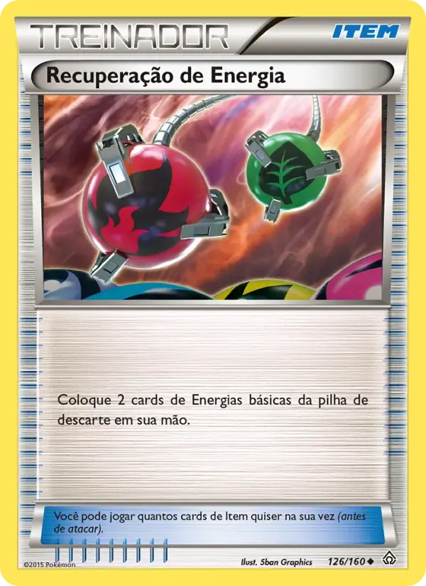 Recuperação de Energia — Conflito Primitivo 126 Portuguese Pokémon card