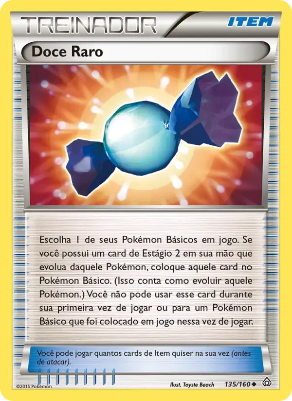 Doce Raro — Conflito Primitivo 135 Portuguese Pokémon card