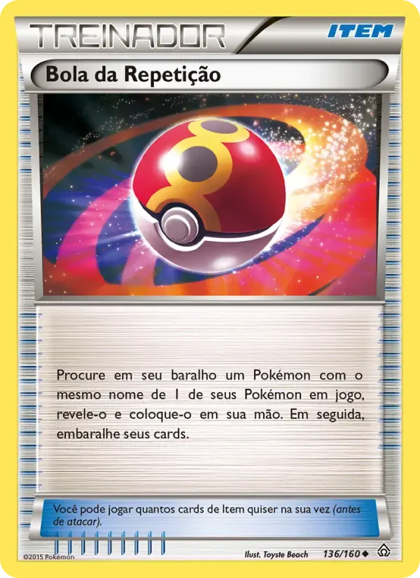 Bola da Repetição — Conflito Primitivo 136 Portuguese Pokémon card