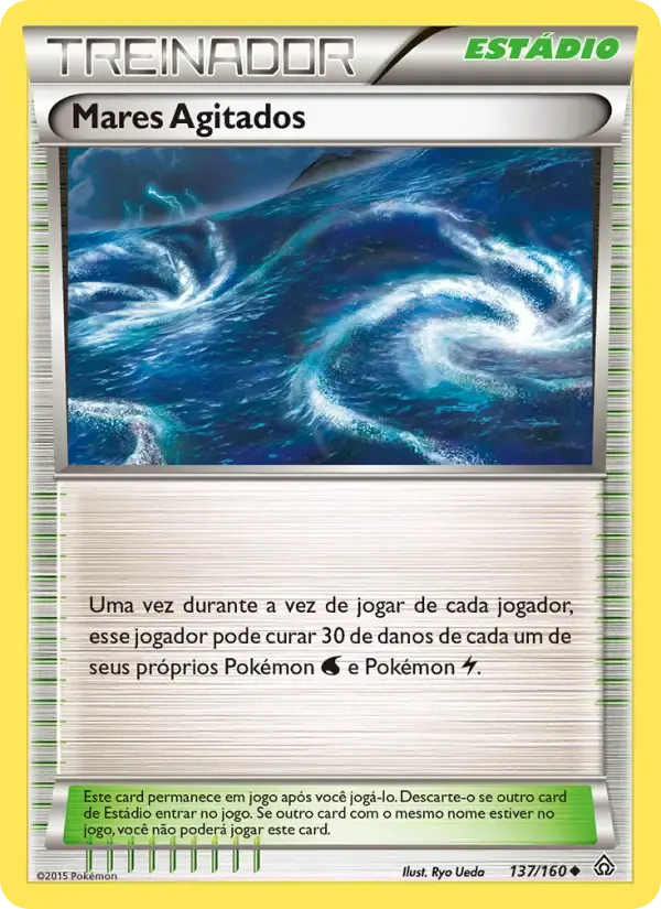 Mares Agitados — Conflito Primitivo 137 Portuguese Pokémon card
