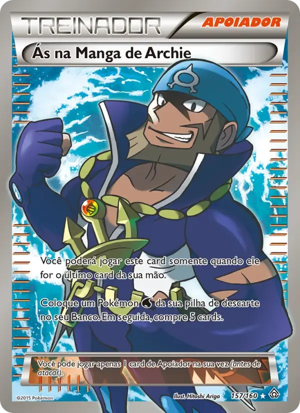 Ás na Manga de Archie — Conflito Primitivo 157 Portuguese Pokémon card