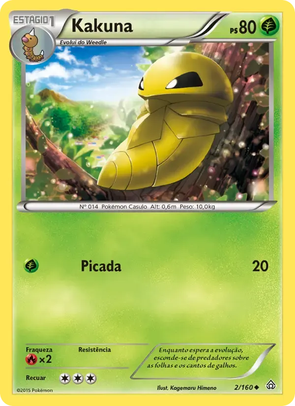 Kakuna — Conflito Primitivo 2 Portuguese Pokémon card