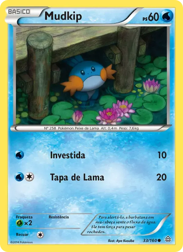 Mudkip — Conflito Primitivo 33 Portuguese Pokémon card