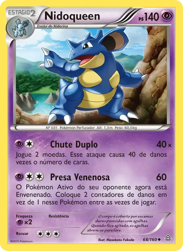 Nidoqueen — Conflito Primitivo 68 Portuguese Pokémon card