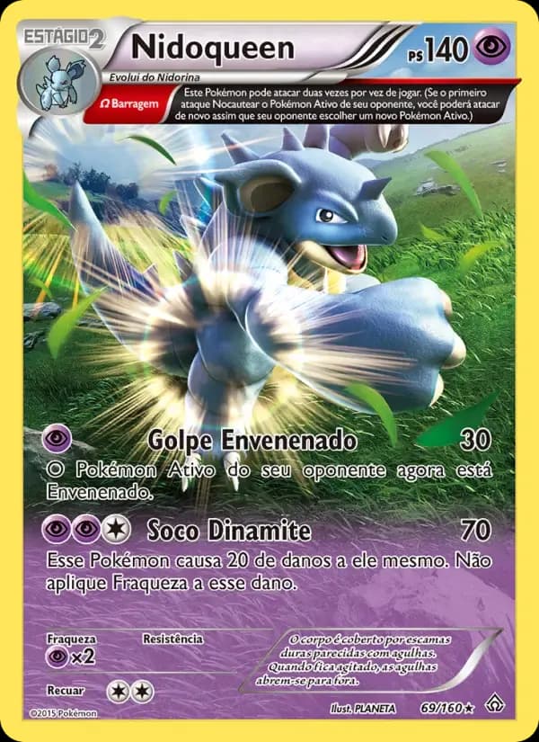 Nidoqueen — Conflito Primitivo 69 Portuguese Pokémon card