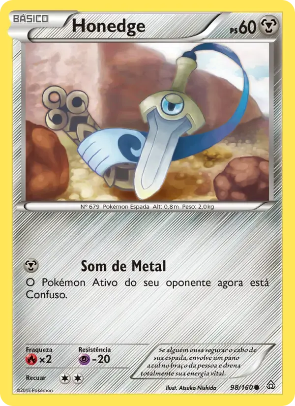 Honedge — Conflito Primitivo 98 Portuguese Pokémon card