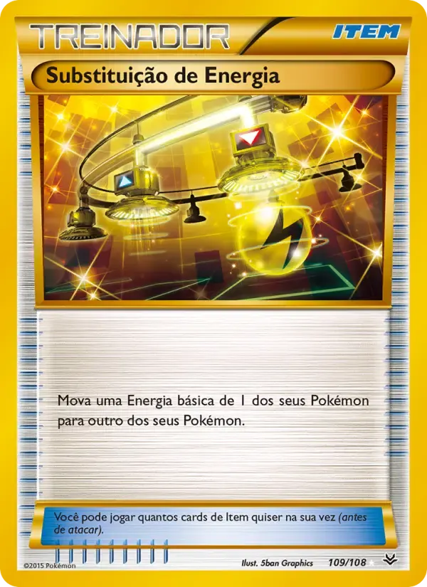 Substituição de Energia — Céus Estrondosos 109 Portuguese Pokémon card