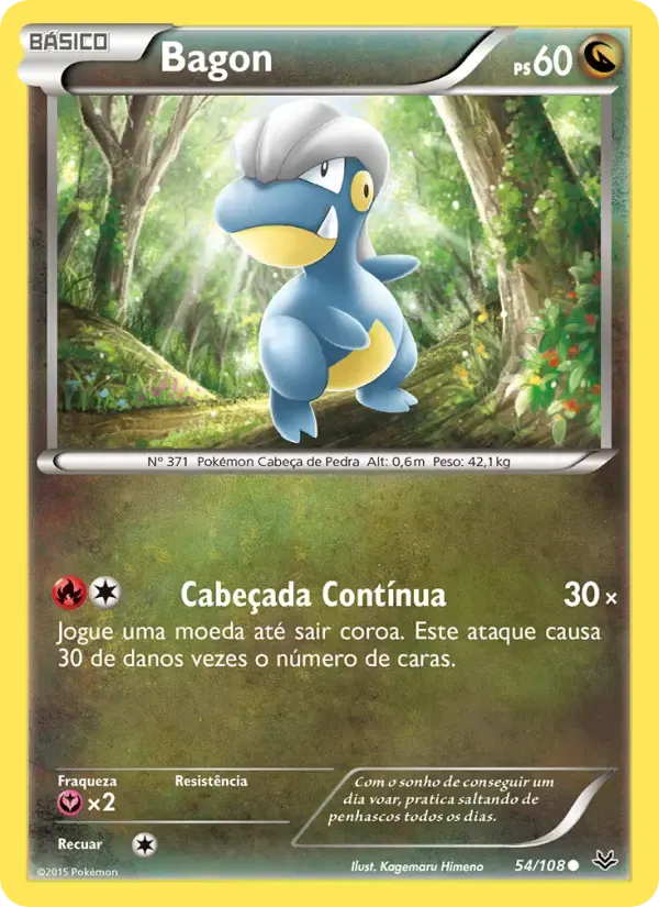 Bagon — Céus Estrondosos 54 Portuguese Pokémon card