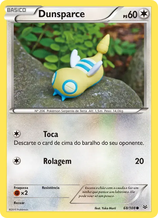 Dunsparce — Céus Estrondosos 68 Portuguese Pokémon card