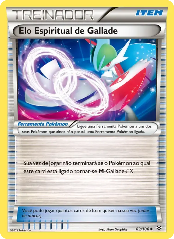 Elo Espiritual de Gallade — Céus Estrondosos 83 Portuguese Pokémon card