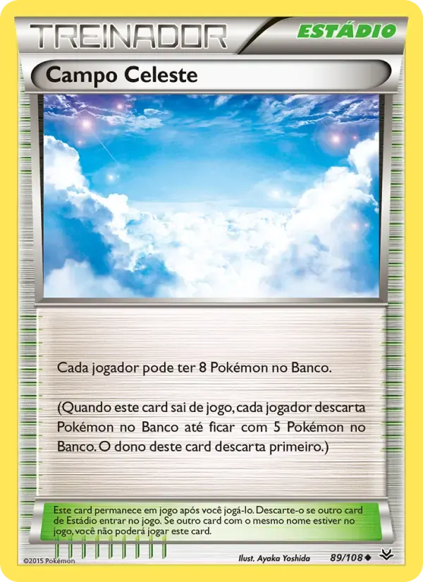 Campo Celeste — Céus Estrondosos 89 Portuguese Pokémon card