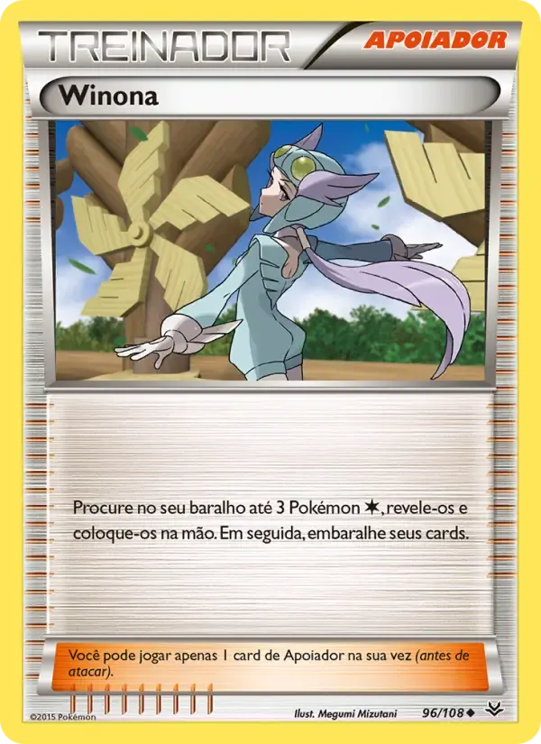 Winona — Céus Estrondosos 96 Portuguese Pokémon card
