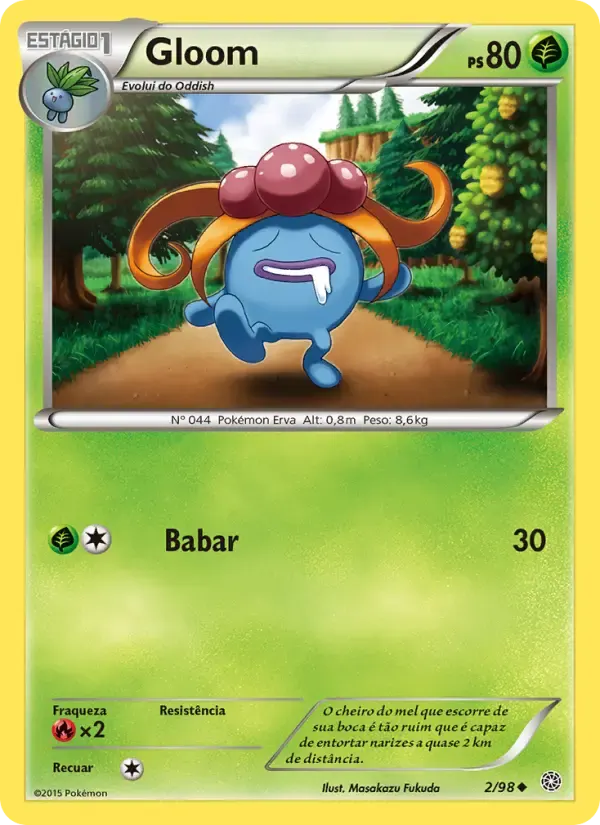 Gloom — Origens Ancestrais 2 Portuguese Pokémon card