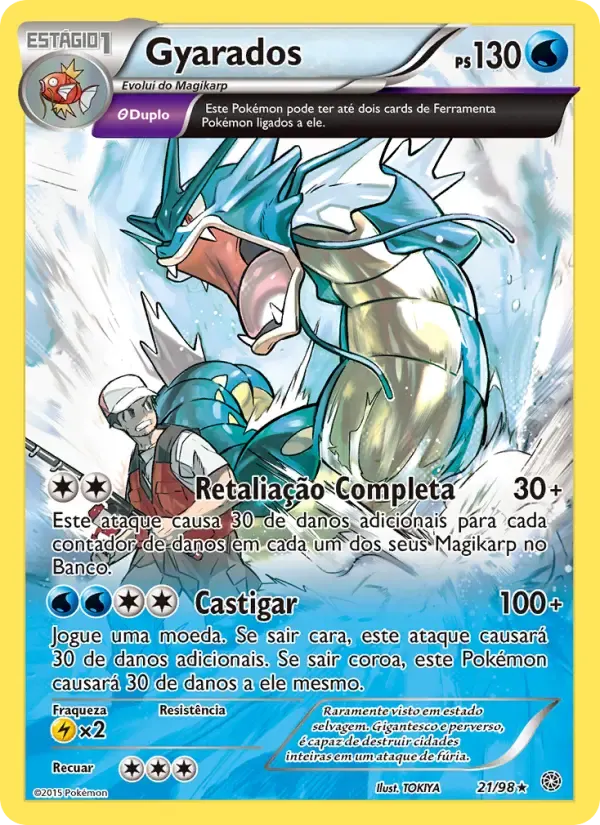Gyarados — Origens Ancestrais 21 Portuguese Pokémon card