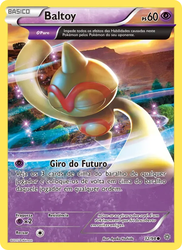Baltoy — Origens Ancestrais 32 Portuguese Pokémon card