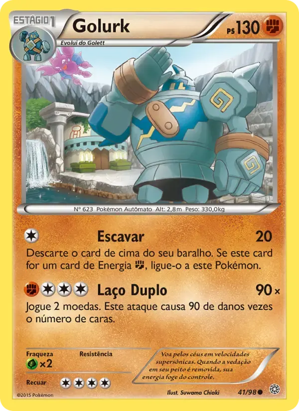 Golurk — Origens Ancestrais 41 Portuguese Pokémon card