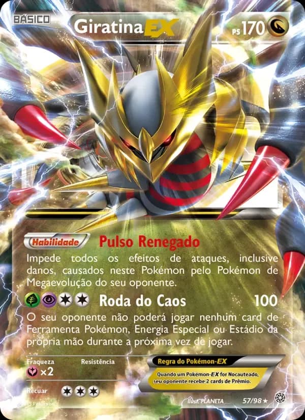 Giratina EX — Origens Ancestrais 57 Portuguese Pokémon card