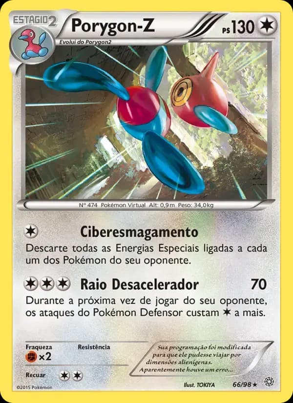 Porygon-Z — Origens Ancestrais 66 Portuguese Pokémon card