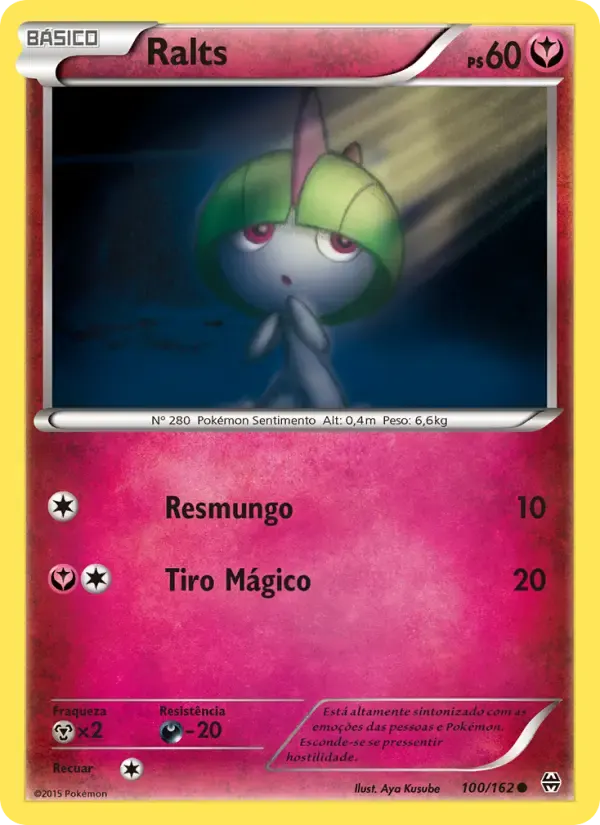Ralts — Turbo Revolução 100 Portuguese Pokémon card