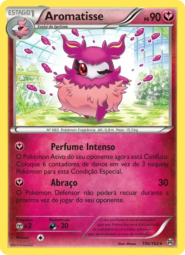 Aromatisse — Turbo Revolução 106 Portuguese Pokémon card