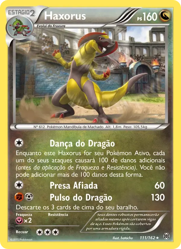 Haxorus — Turbo Revolução 111 Portuguese Pokémon card