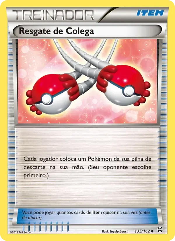 Resgate de Colega — Turbo Revolução 135 Portuguese Pokémon card