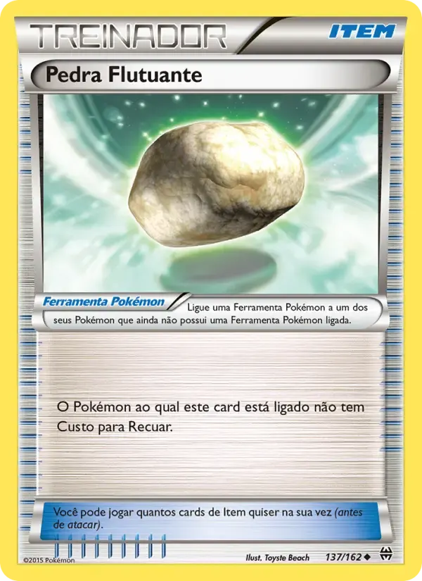 Pedra Flutuante — Turbo Revolução 137 Portuguese Pokémon card