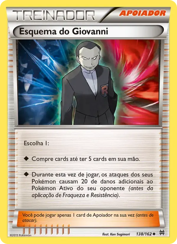 Esquema do Giovanni — Turbo Revolução 138 Portuguese Pokémon card