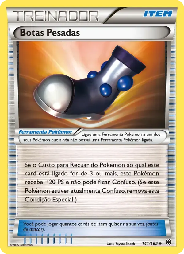 Botas Pesadas — Turbo Revolução 141 Portuguese Pokémon card