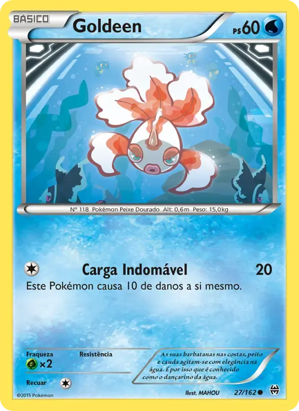 Goldeen — Turbo Revolução 27 Portuguese Pokémon card