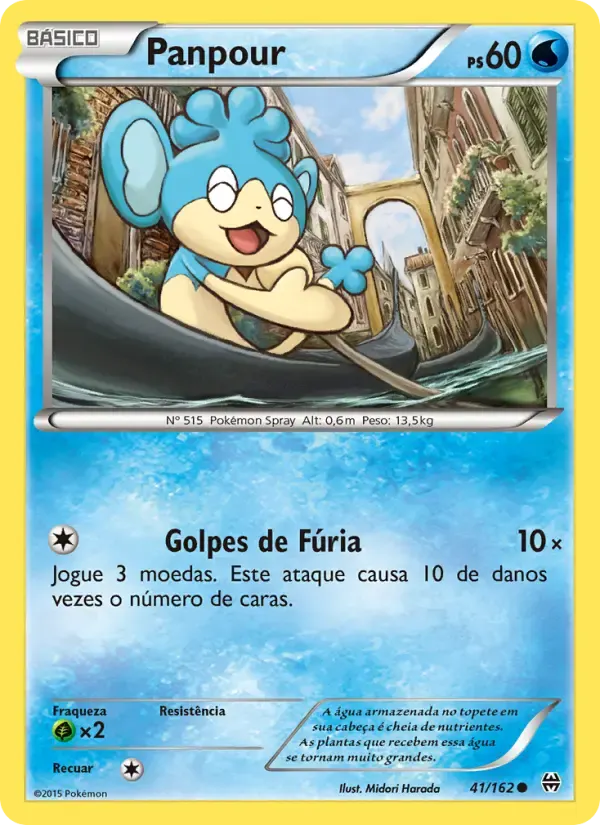Panpour — Turbo Revolução 41 Portuguese Pokémon card